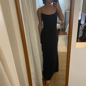 AMSALE bridesmaid navy dress from BELLA bridesmaids